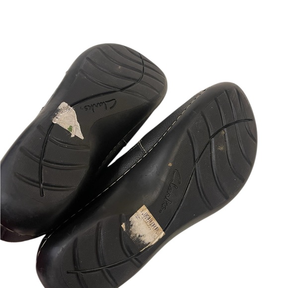 Clarks Ashland Black Leather Slip-On Loafers Shoes - Picture 5 of 5